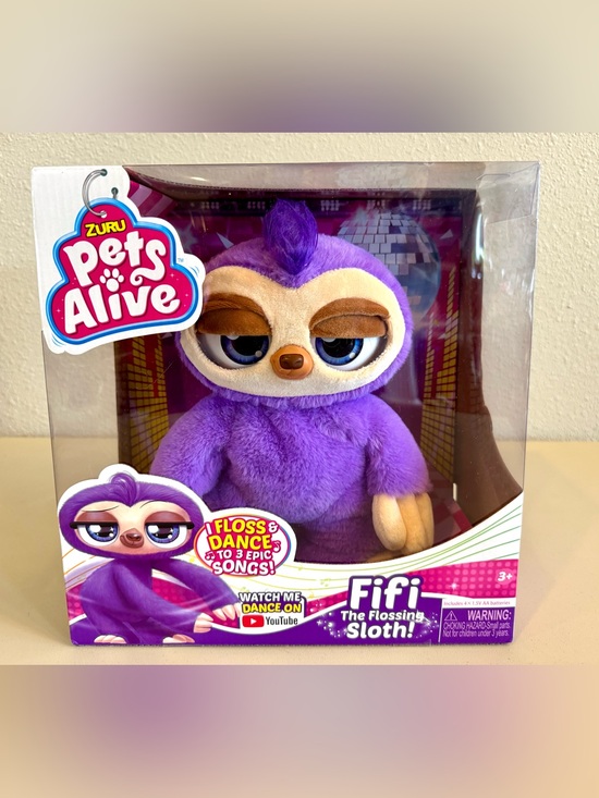 Pets Alive Other - New in Box Pets Alive Fifi the Flossing Sloth Purple Interactive Dancing Animal